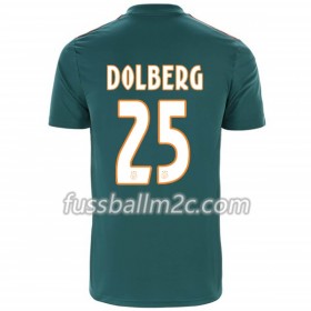 Fußballtrikots Ajax Amsterdam Kasper Dolberg 25 Auswärts Trikotsatz 2019-2020